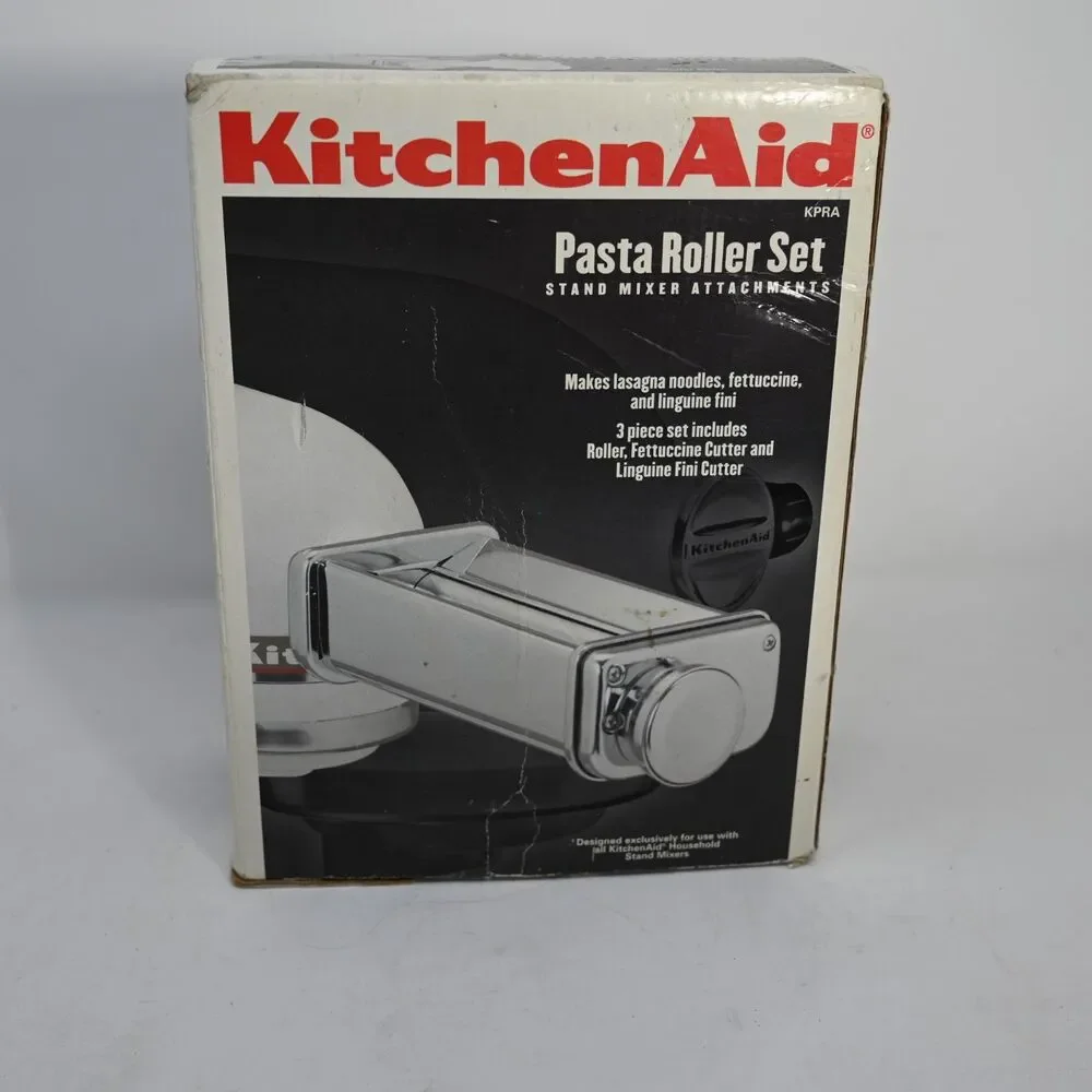 KitchenAid KPRA Pasta Roller Set Fettuccine Linguine Attachments Italy